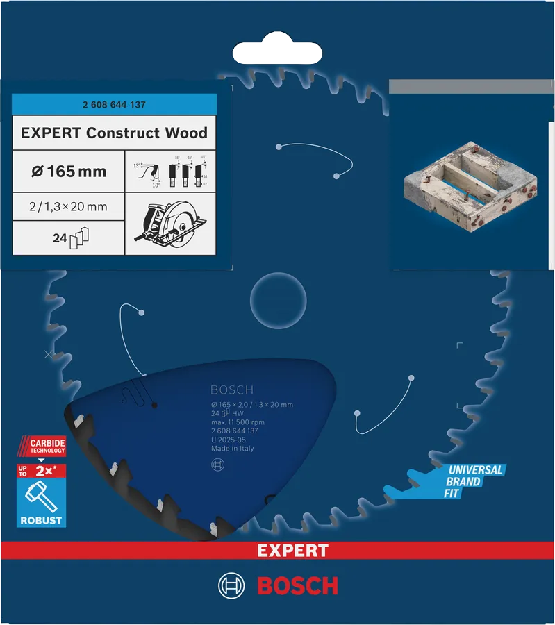 Bosch EXPERT for Construct Wood - zastosowanie