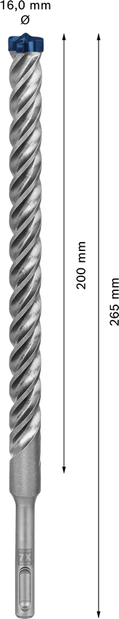 Wiertło Bosch EXPERT SDS plus-7X - widok głowicy