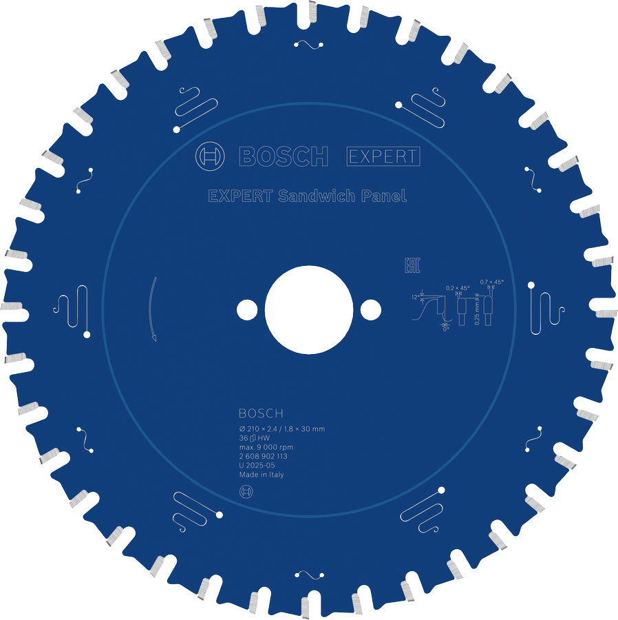 Tarcza pilarska Bosch EXPERT Sandwich Panel 210x30-36