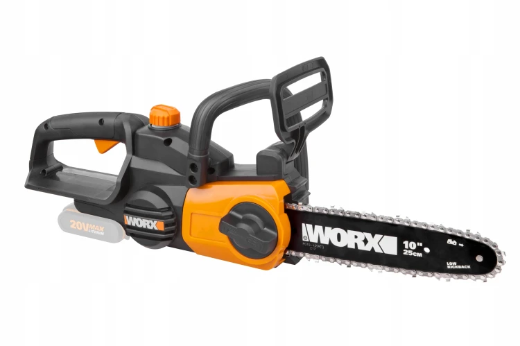 Ergonomiczny uchwyt z osłoną dłoni i gniazdem akumulatora 20V PowerShare w WORX WG322E.9