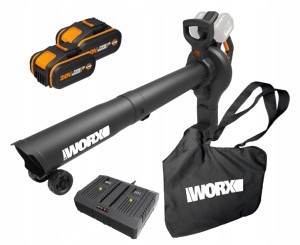 WORX DMUCHAWA ODKURZACZ DO LIŚCI WG583E 2 x 4Ah