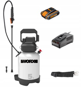 OPRYSKIWACZ CIŚNIENIOWY W ZESTAWIE WORX WG829E + aku 2.0 Ah