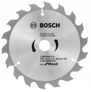 BOSCH TARCZA PIŁA 160 mm 18 z DO DREWNA