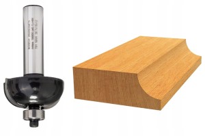 BOSCH FREZ DO DREWNA DO ŻŁOBIEŃ Z ŁOŻYSKIEM R12  średnica 36,7mm, uchwyt 12mm