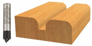 BOSCH FREZ DO DREWNA PROFILOWY ĆWIERĆWAŁEK średnica 9,5mm  uchwyt 8mm
