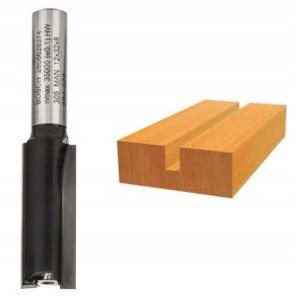 BOSCH FREZ DO DREWNA  DO WPUSTÓW WYDŁUŻONY DWUOSTRZOWY średnica 12mm, uchwyt 8mm