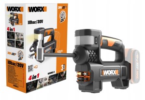 WORX MINIKOMPRESOR Z DIODĄ LED 4w1 WX092.9