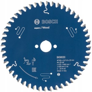 BOSCH TARCZA WIDIOWA Expert for Wood 160 x 20mm 48z Laminat