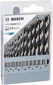 BOSCH ZESTAW WIERTŁ DO METALU HSS PointTeQ 13szt.