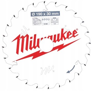 MILWAUKEE TARCZA PIŁA WIDIOWA 190 mm DO DREWNA