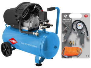 KOMPRESOR DWUTŁOKOWY AIRPRESS HL 425-50 8bar 50l + ZESTAW