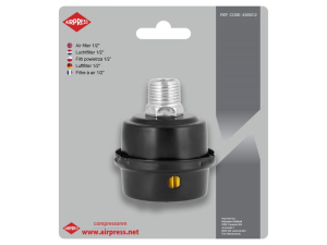 FILTR POWIETRZA DO KOMPRESORA AIRPRESS 1/2" METALOWY