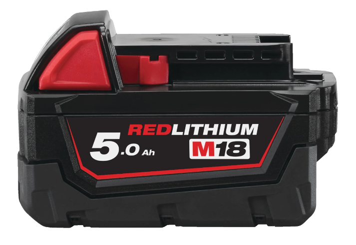 Wskaźnik naładowania LED akumulatora Milwaukee M18 B5 5.0Ah REDLITHIUM