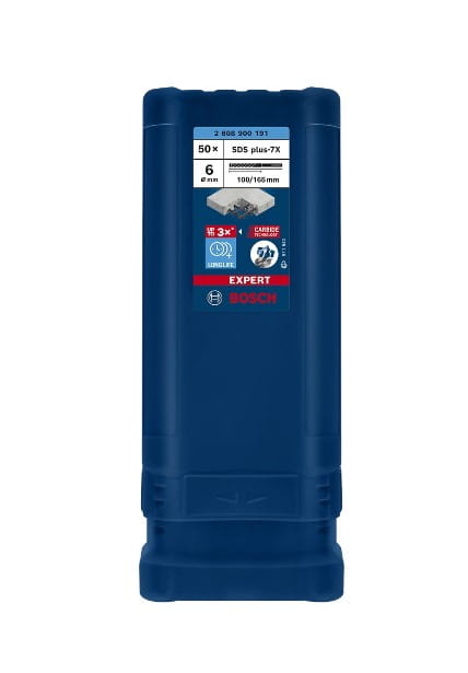 Opakowanie zbiorcze 50 szt. wierteł Bosch EXPERT SDS Plus-7X 6x100/165 mm 2608900191