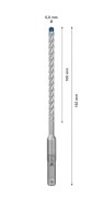 Zestaw wierteł do betonu zbrojonego Bosch EXPERT SDS Plus-7X 6 x 100 / 165 mm 50 szt. 2608900191