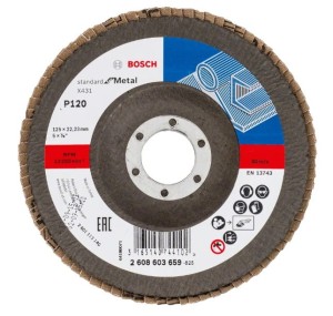 BOSCH TARCZA LISTKOWA LAMELKA DO METALU 125mm G120 Dobre wykańczanie