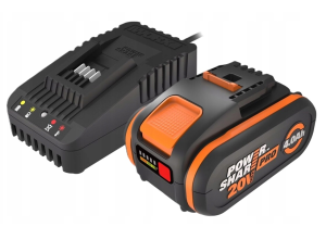 WORX ZESTAW AKUMULATOR 20V 4.0Ah PRO ORAZ ŁADOWARKA 20V WA3614