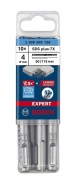 Opakowanie zbiorcze 10 sztuk wierteł Bosch EXPERT SDS Plus-7X 4 x 50 x 115 mm 2608900156