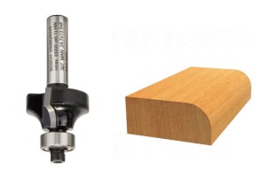 BOSCH FREZ DO DREWNA DO ZAOKRĄGLEŃ Z ŁOŻYSKIEM R6  średnica 24,7mm   uchwyt 8mm