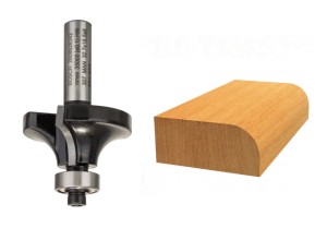 BOSCH FREZ DO DREWNA DO ZAOKRĄGLEŃ Z ŁOŻYSKIEM R10  średnica 32,7mm   uchwyt 8mm