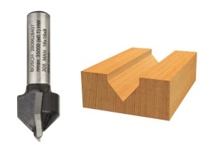 BOSCH  FREZ V-GROOVE  TYP V  kąt 90°  średnica 16mm uchwyt 8mm