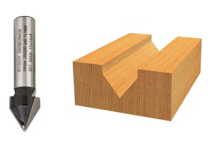 BOSCH FREZ DO DREWNA V-GROOVE TYP V kąt 60° średnica 11mm uchwyt 8mm