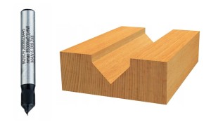 BOSCH  FREZ V-GROOVE  TYP V  kąt 90°  średnica 6,4mm  uchwyt 6mm