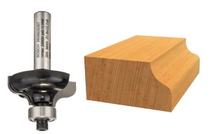 BOSCH FREZ DO DREWNA DO KRAWĘDZI Z ŁOŻYSKIEM R 4,8  średnica 31,8mm  uchwyt 8mm