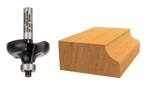 BOSCH FREZ DO DREWNA DO KRAWĘDZI Z ŁOŻYSKIEM R 6,4 średnica 38mm  uchwyt 8mm