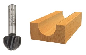 BOSCH FREZ DO DREWNA PROMIENIOWY WYPUKŁY DO ŻŁOBIEŃ  R10  średnica 20,   uchwyt 8