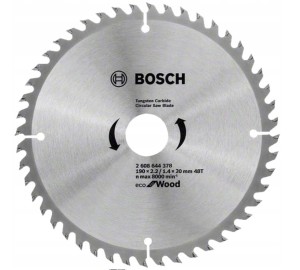 BOSCH TARCZA PIŁA DO DREWNA 190mm 48z LAMINAT