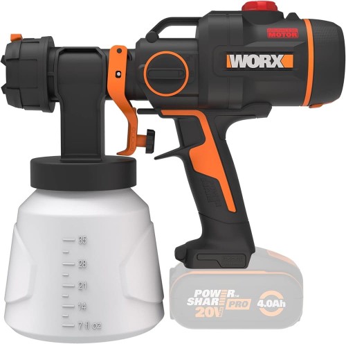 Akumulatorowy pistolet natryskowy do malowania WORX Nitro WX020.9 20V HVLP ze zbiornikiem 1000 ml