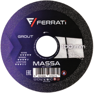 FERRATi TARCZA TNĄCA DIAMENT 100 MM MASSA 22,23 FUGA CEMENTOWA F20121