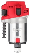 Zbliżenie na stopę roboczą i mocowanie tulei zaciskowej z podwójnym doświetleniem LED we frezarce Milwaukee M18 FR12