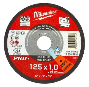 MILWAUKEE TARCZA DO METALU PRO+ 125 x 1 SCS 41 22.2 1szt.