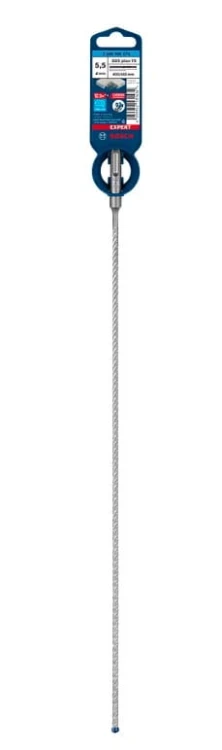 Opakowanie detaliczne długiego wiertła Bosch EXPERT SDS Plus-7X 5,5 x 400 x 465 mm 2608900070