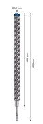 Spirala odprowadzająca pył i urobek na długości roboczej 400 mm Bosch EXPERT 30x400x450 mm