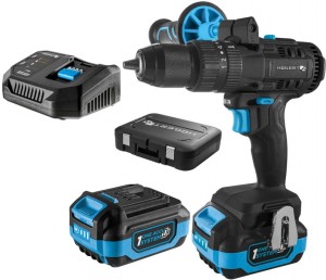 HOGERT ZESTAW WIERTARKO WKRĘTARKA UDAROWA AKUMULATOR 2 x 4 Ah 18V WALIZKA HT2E223