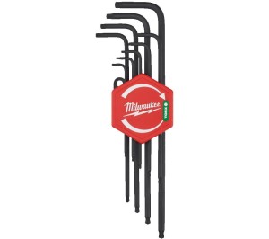 MILWAUKEE ZESTAW KLUCZY TORX ZAGIĘTYCH 9 szt.