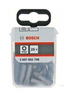 BOSCH BIT KOŃCÓWKA EXTRA HARD PZ2 25mm  25szt.