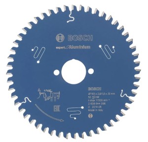 BOSCH TARCZA PIŁA WIDIOWA Expert for Aluminium 165x30mm  52z  