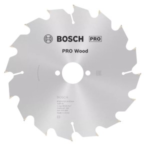 BOSCH TARCZA PIŁA PRO Wood 190 x 30mm 16z długotrwałe cięcie drewna -cienka