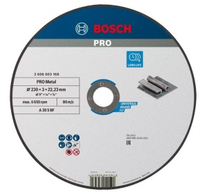 BOSCH TARCZA KORUNDOWA DO METALU 230 x 3,0mm 