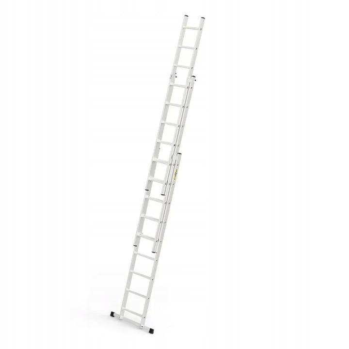 Drabina aluminiowa przystawna 3-sekcyjna Drabest HOME 3x9 o wysokości roboczej do 5,47 m