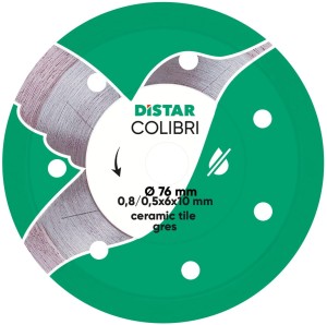 DISTAR TARCZA DIAMENTOWA 76 x 10 0,8 COLIBRI GRES CERAMIKA