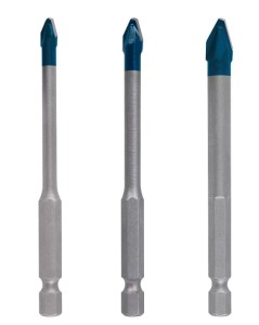 BOSCH ZESTAW WIERTEŁ 3szt. HEX-9 wytrzymałe do ceramiki  5/6/8 mm