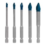 BOSCH ZESTAW WIERTEŁ  5szt. HEX-9 wytrzymałe do ceramiki  4/5/6/8/10 mm 