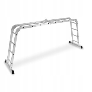 DRABEST Drabina przegubowa aluminiowa uniwersalna składana 4x4 125kg