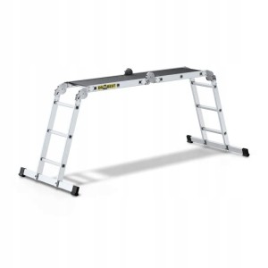 DRABEST Drabina przegubowa uniwersalna składana z podestem 4x3 150kg