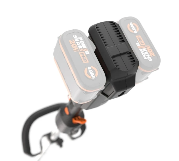 Silnik bezszczotkowy oraz podwójne gniazdo akumulatorów 20V PowerShare w podkaszarce WORX WG185E.9